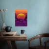 Tropical Sunset Chill Retro Wave Summer Aesthetic Poster