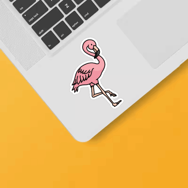 Tropical Vibes Flamingo Paradise Sticker