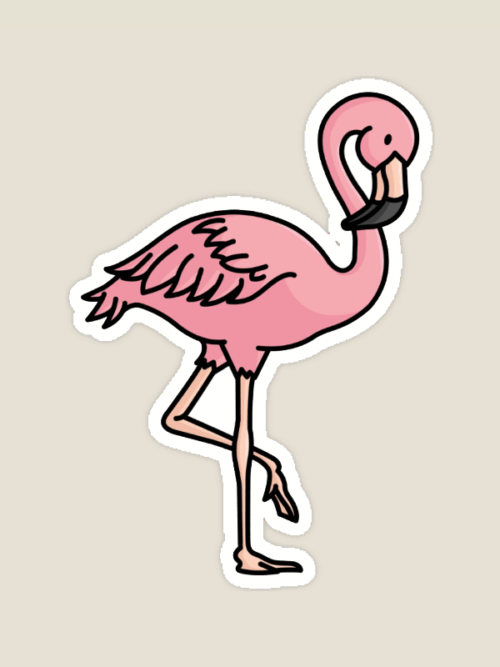 Tropical Vibes Flamingo Paradise Sticker