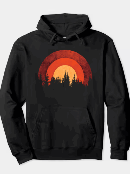 Twilight Pines Sunset Hoodie