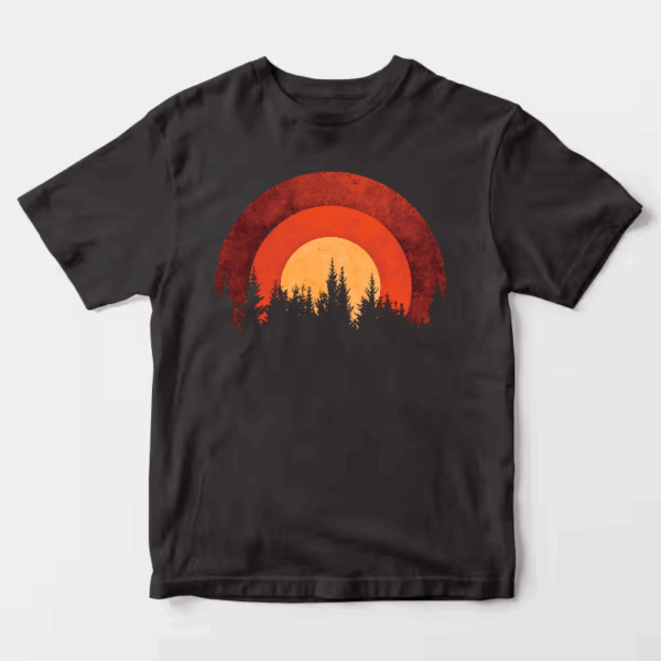 Twilight Pines Sunset Unisex T-Shirt