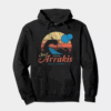 Visit Arrakis Vintage Distressed Sci Fi Desert Hoodie