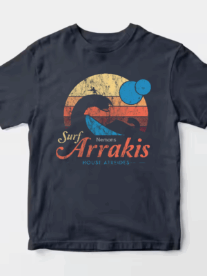 Visit Arrakis Vintage Distressed Sci Fi Desert Unisex T-Shirt