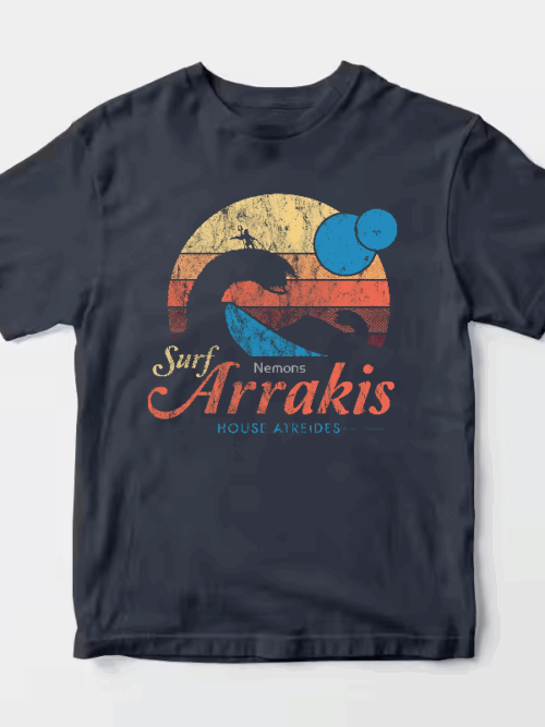 Visit Arrakis Vintage Distressed Sci Fi Desert Unisex T-Shirt