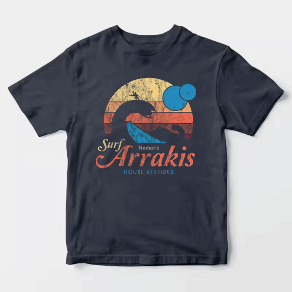 Visit Arrakis Vintage Distressed Sci Fi Desert Unisex T-Shirt