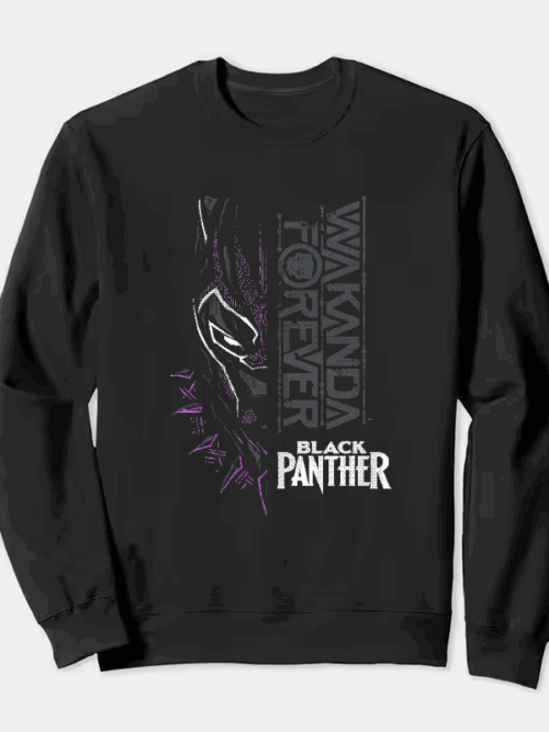 Wakanda Forever Tribute to the Black Panther Spirit Crewneck Sweatshirt