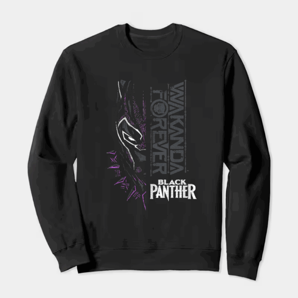 Wakanda Forever Tribute to the Black Panther Spirit Crewneck Sweatshirt
