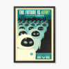 Wall-E Faces of Eve Retro Disney Art Poster