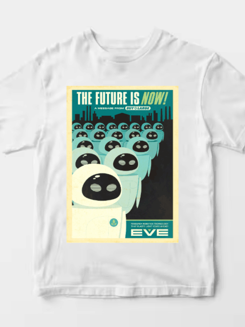 Wall-E Faces of Eve Retro Disney Art Unisex T-Shirt