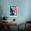Wall-E New Axiom Retro Voyage Poster Poster