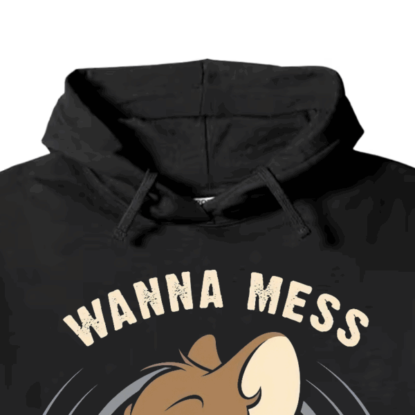 Wanna Mess With Me Angry Jerry Cartoon Hoodie