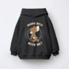 Wanna Mess With Me Angry Jerry Cartoon Kids Hoodie