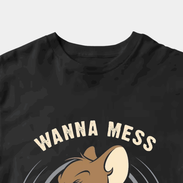 Wanna Mess With Me Angry Jerry Cartoon Unisex T-Shirt