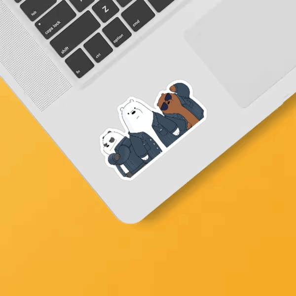 We Bare Bears Too Cool Trio Sticker