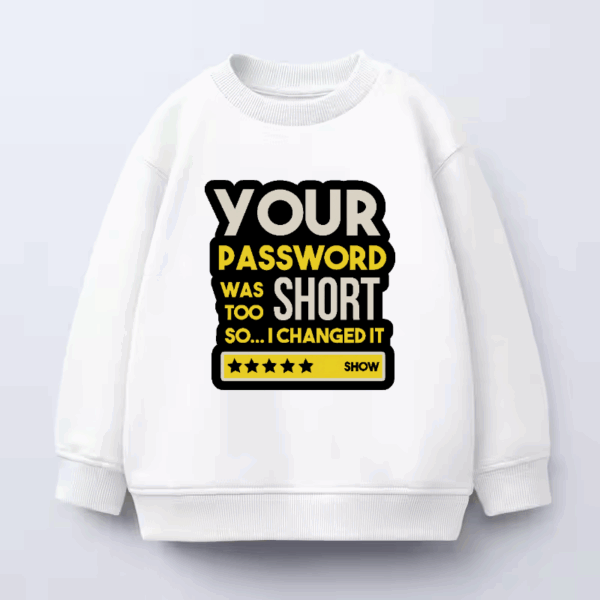 Weak Password Detected Hacker Mode On Crewneck Sweatshirt