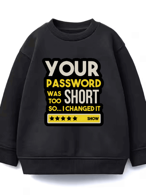 Weak Password Detected Hacker Mode On Crewneck Sweatshirt