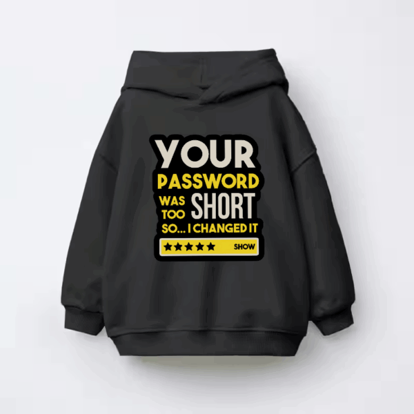 Weak Password Detected Hacker Mode On Kids Hoodie