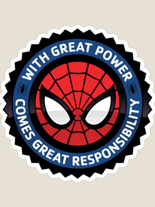 Web of Duty Spidey Power Sticker