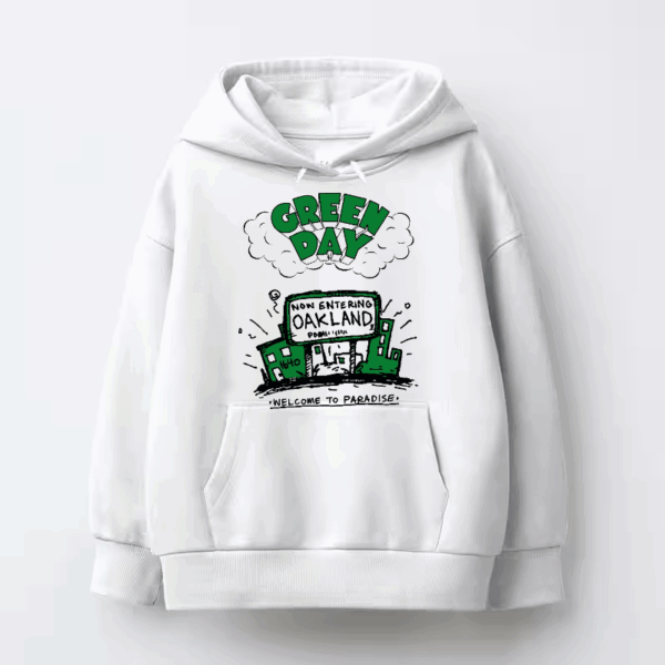 Welcome to Paradise Oakland Green Day Grunge Hoodie