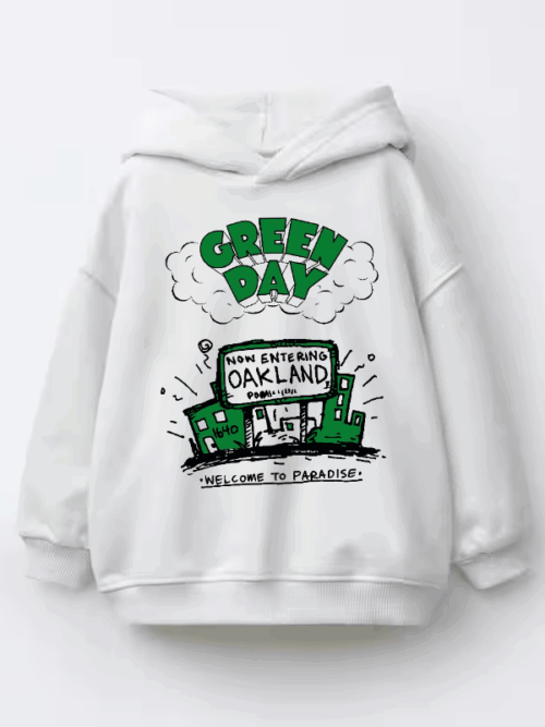 Welcome to Paradise Oakland Green Day Grunge Kids Hoodie