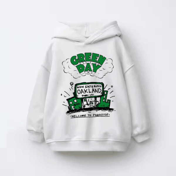Welcome to Paradise Oakland Green Day Grunge Kids Hoodie