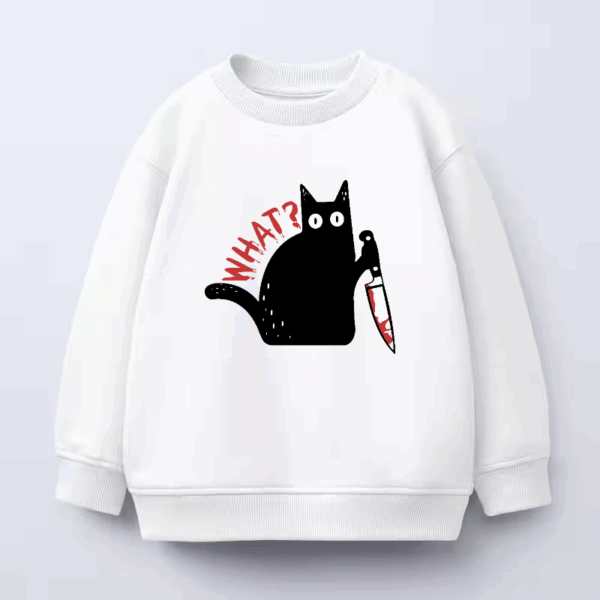 What Black Cat Knife Situation Crewneck Sweatshirt