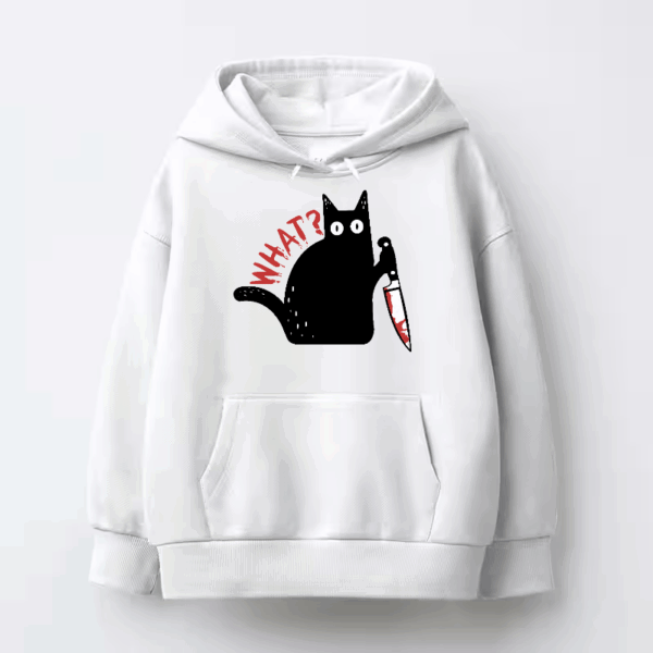 What Black Cat Knife Situation Hoodie