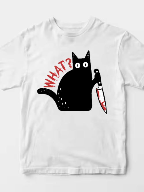 What Black Cat Knife Situation Unisex T-Shirt