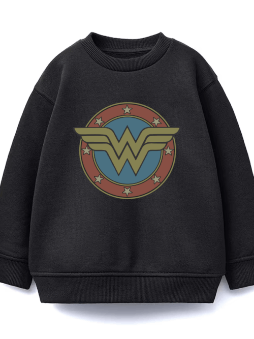 Wonder Woman Power Emblem Crewneck Sweatshirt
