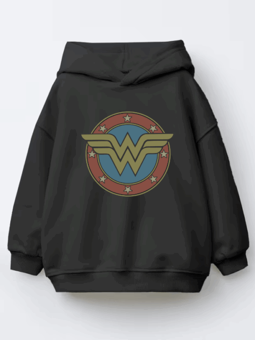 Wonder Woman Power Emblem Kids Hoodie