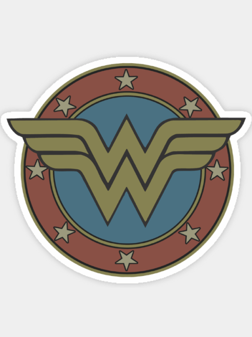 Wonder Woman Power Emblem Sticker