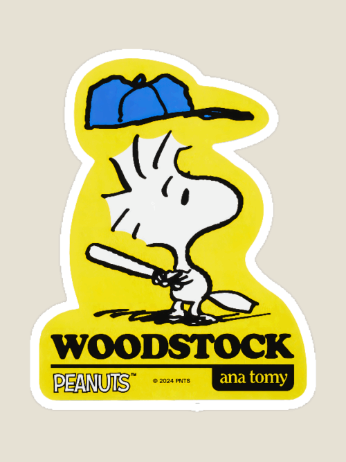 Woodstock Yellow Feathered Friend Peanuts Sticker