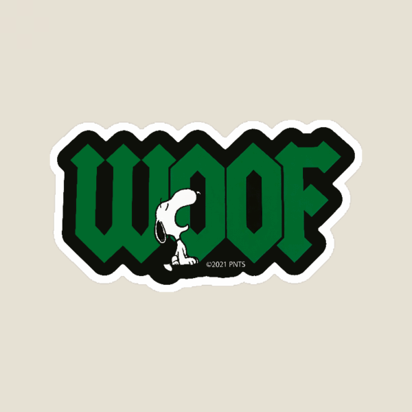 Woof Mode Snoopy Peanuts Sticker Woof Mode Snoopy Peanuts Sticker
