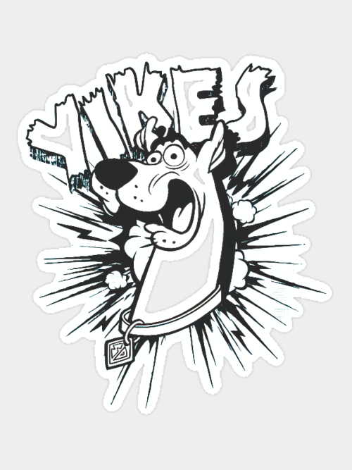 Yikes Scooby Doo Moment Sticker