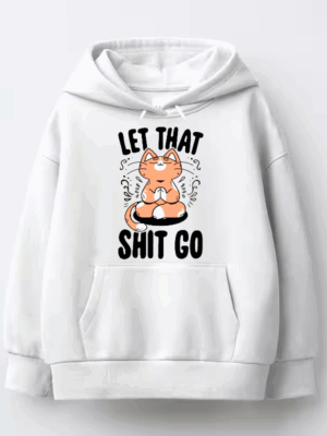 Zen Mode Activated Cat Letting It Go Hoodie