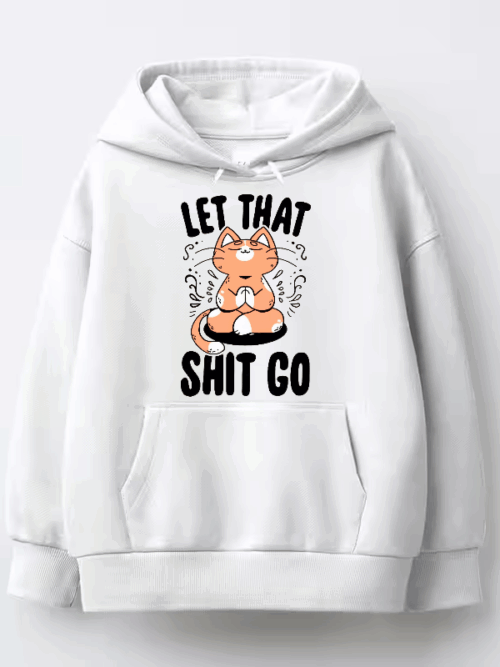 Zen Mode Activated Cat Letting It Go Hoodie